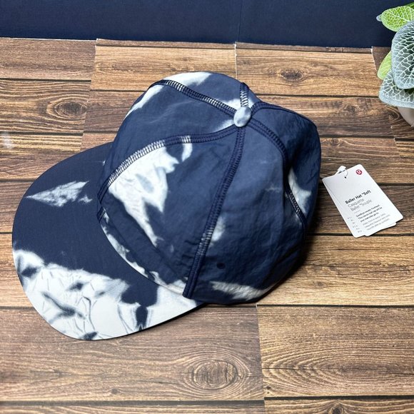 Lululemon Baller Hat Soft Adjustable NWT One Size (Indigo Ice Print Blue Multi) - Picture 5 of 13